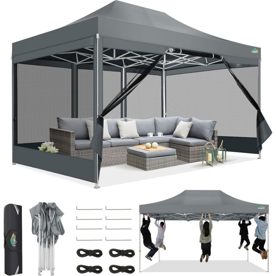 Grigio Gazebo Pieghevole