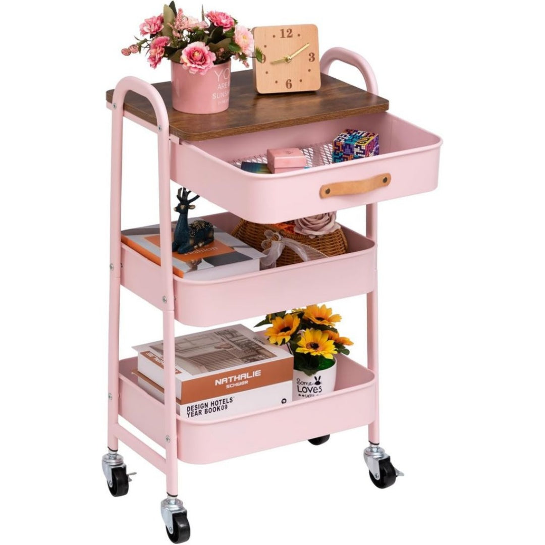 Carrelli portaoggetti Rosa Salvaspazio