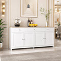 Con Scomparti e Legno Credenze Bianco