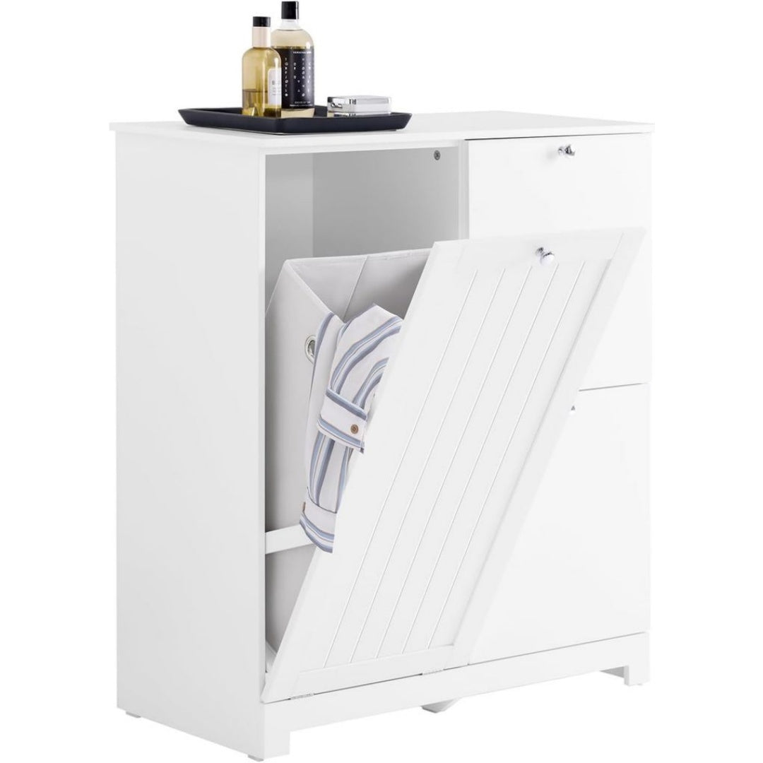 Legno Mobili a colonna Bianco Salvaspazio